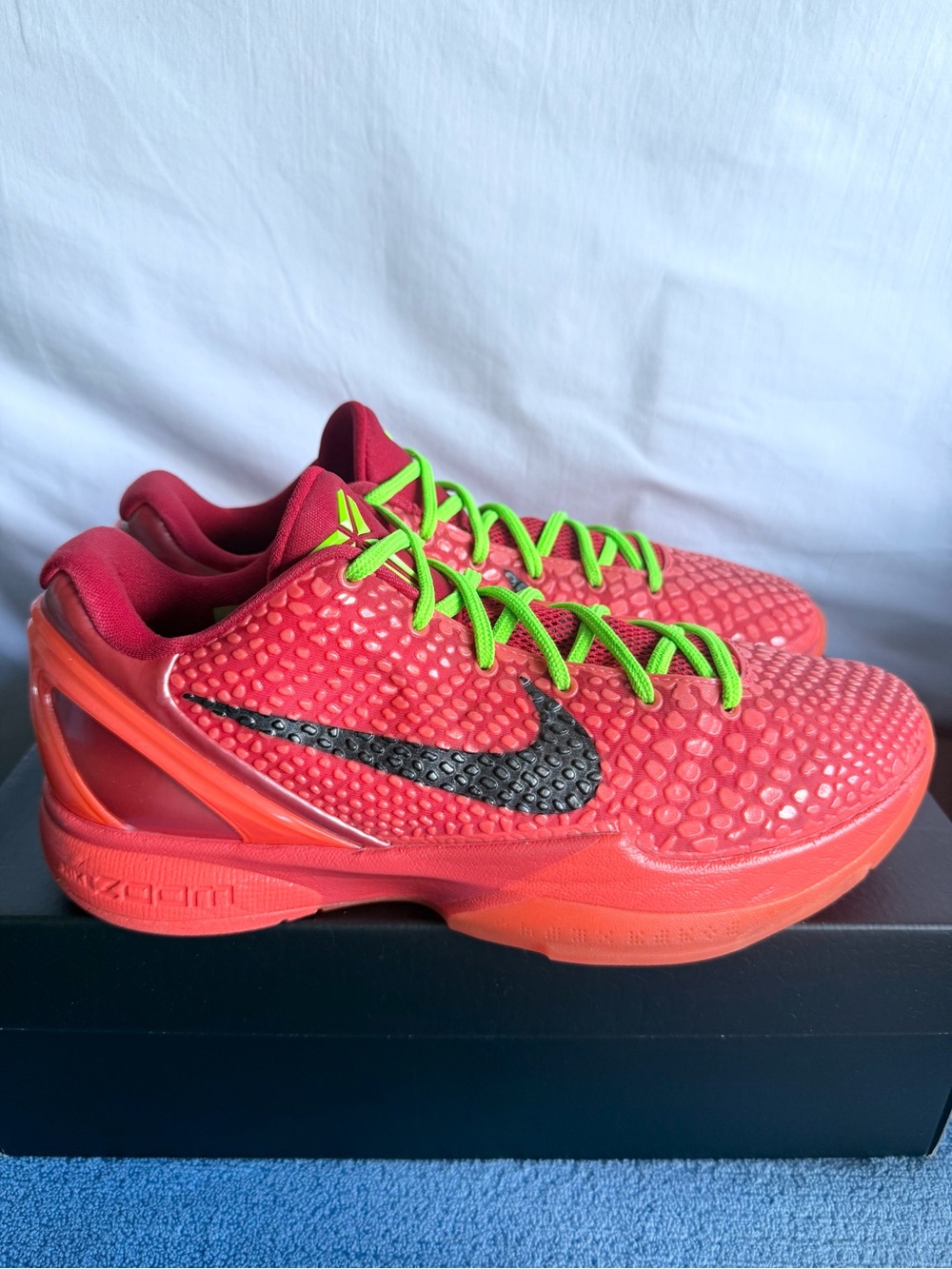 AUTHENTIC Nike Kobe 6 Protro Reverse Grinch size 8.5 FV4921-600 2023 PRE-OWNED